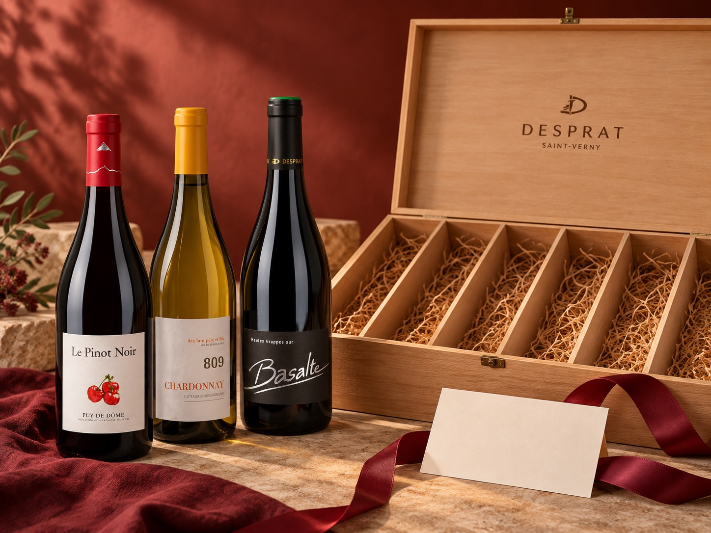 Caisse de vins à composer avec plusieurs bouteilles Desprat au choix