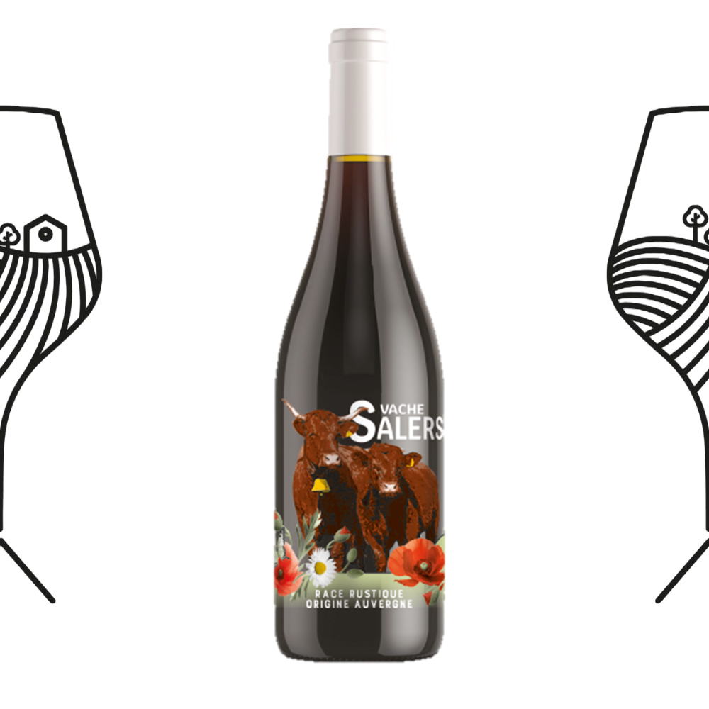 Bouteille Vache Salers Rouge
