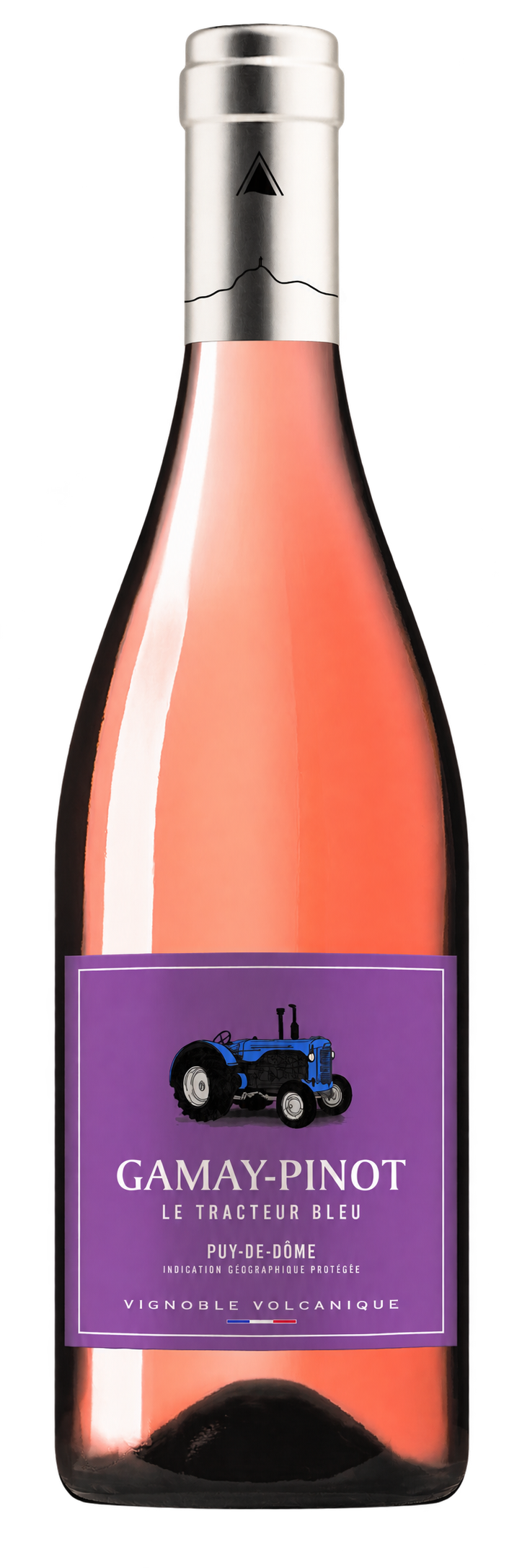 Bouteille de vin rosé : Le Tracteur Bleu Gamay-Pinot Rosé